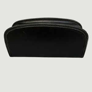 Ray-Ban Black Leather Sunglasses Case Zippered Hard Shell Eyewear Protector